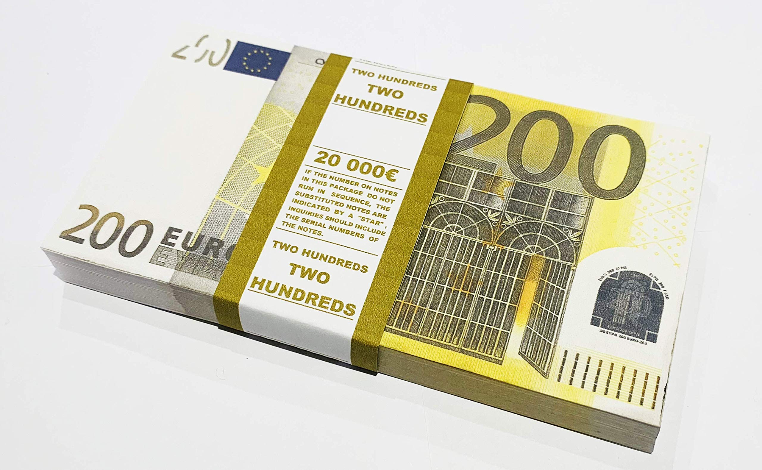 NAJILI 207PCS Faux Billets Euros, Realiste Billet Euro, Prop Money